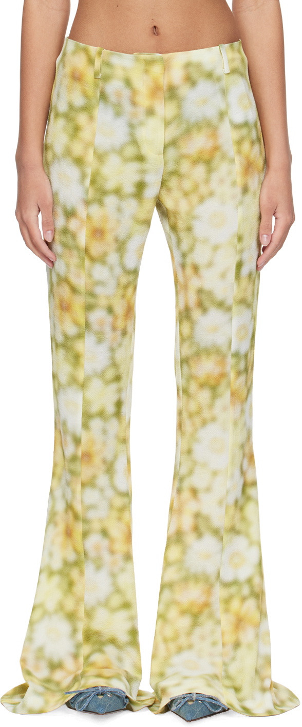 Photo: Acne Studios Green Flared Trousers