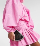 Patou Tie-neck oversized faille top