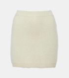 Khaite Darrion silk and cashmere miniskirt