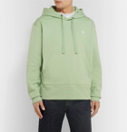 Acne Studios - Ferris Fleece-Back Cotton-Jersey Hoodie - Green