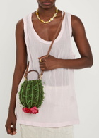 Anya Hindmarch Cactus Raffia and Leather Cross-body bag - Khaki - One Size