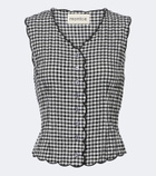 Montce Gingham scalloped vest