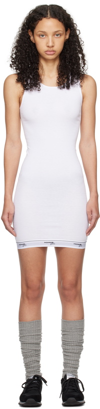 Photo: HommeGirls White Scoop Neck Minidress