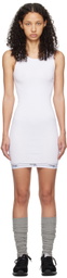 HommeGirls White Scoop Neck Minidress