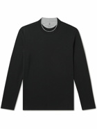 Brunello Cucinelli - Layered Cotton-Jersey T-Shirt - Black
