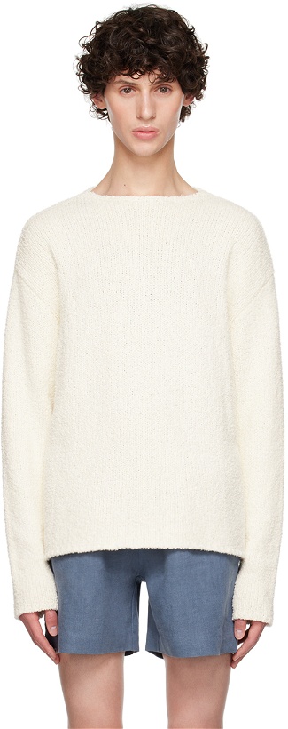 Photo: COMMAS Off-White Cotton Cashmere Sweater