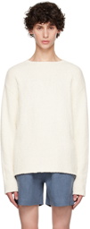 COMMAS Off-White Cotton Cashmere Sweater