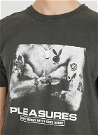 x Playboy Tough Washed T-Shirt in Dark Grey