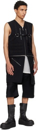 Rick Owens Black Temple Blixa Utility Vest