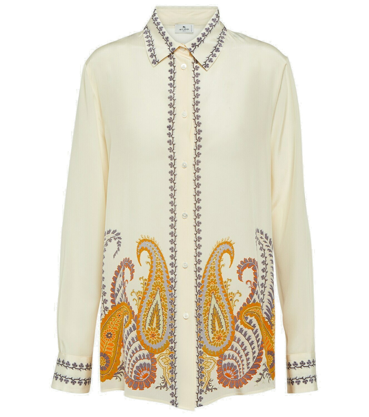 Etro Printed ramie tunic Etro