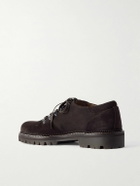 Mr P. - Suede Derby Shoes - Brown