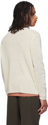 AURALEE Off-White Summer Cashmere Crewneck Sweater