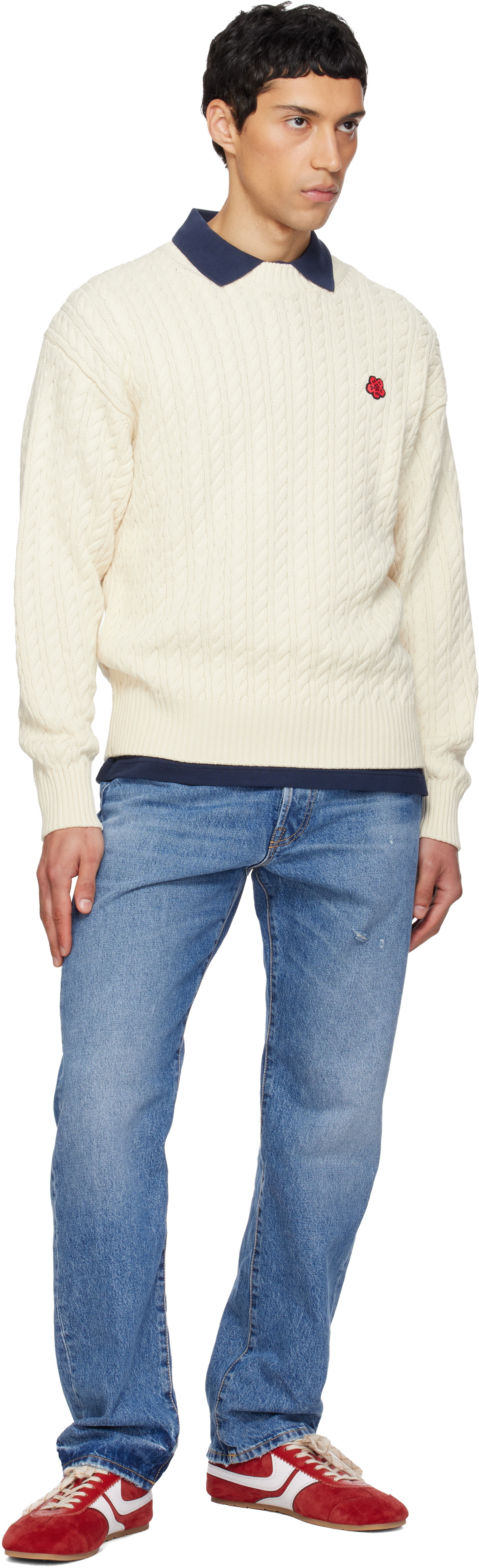 Kenzo Off-White Kenzo Paris 'Boke Flower' Knit Sweater