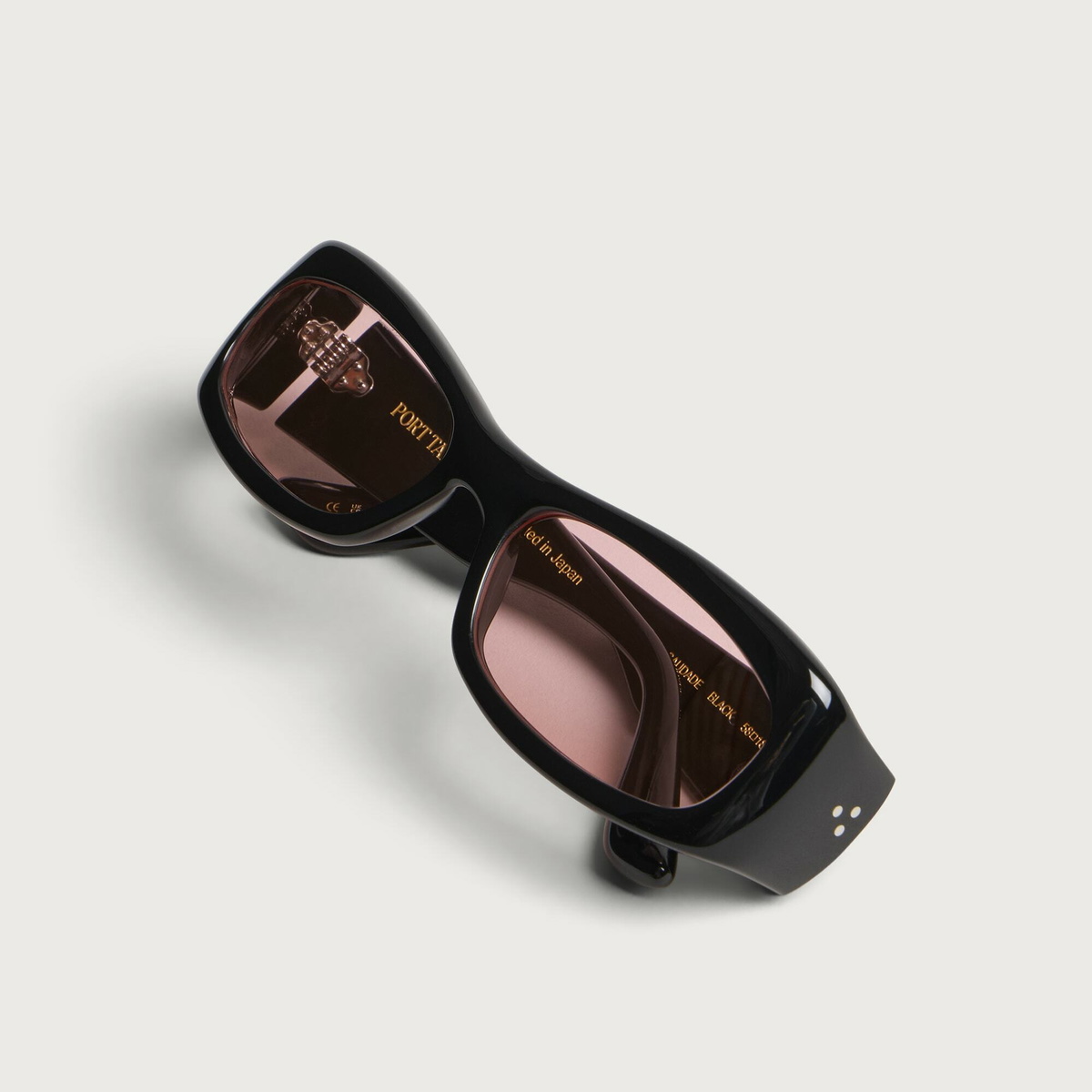 Port Tanger Saudade Sunglasses in Black/Rose