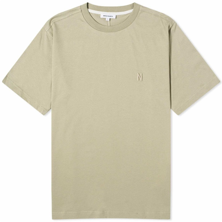 Photo: Norse Projects Men's Johannes N Logo T-Shirt in Clay