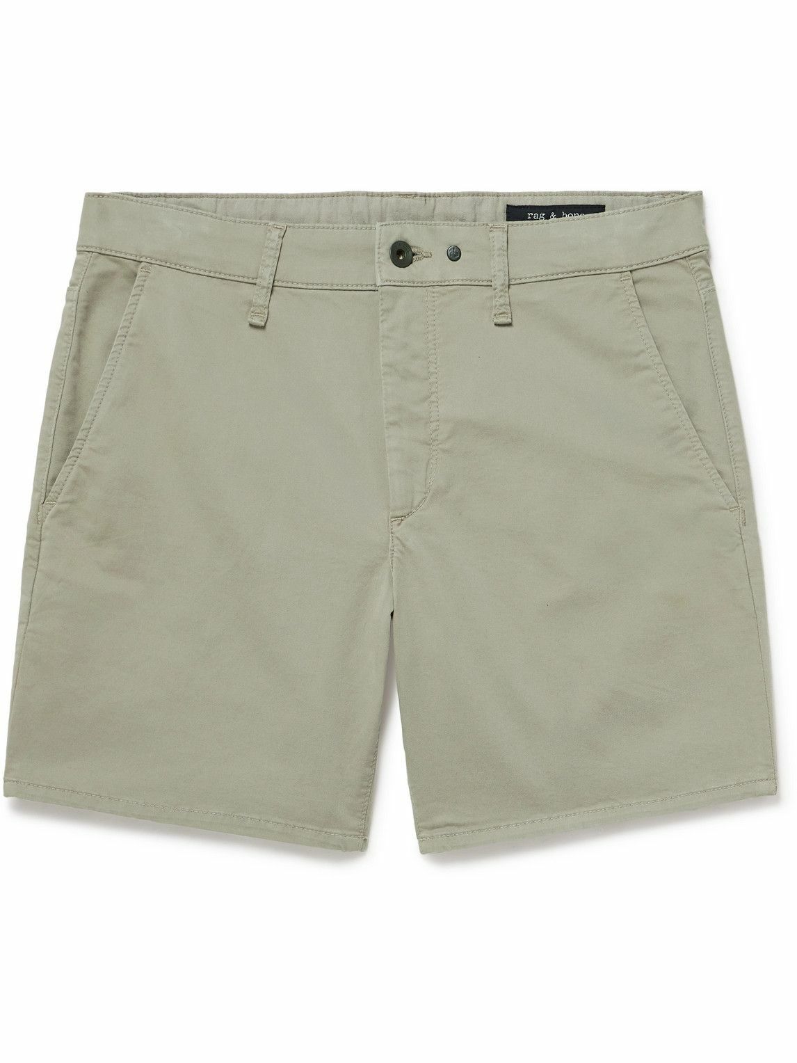 Rag & Bone - Straight-Leg Cotton-Blend Shorts - Green