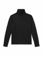 Canali - Cashmere, Wool and Silk-Blend Rollneck Sweater - Black