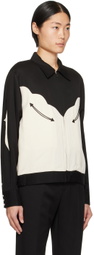 The Letters Black & Off-White Western Jacket