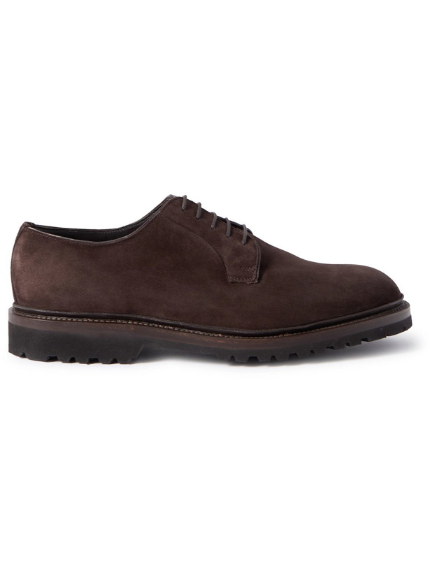 Photo: George Cleverley - Archie Suede Derby Shoes - Brown