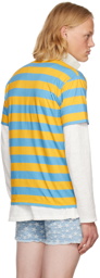 ERL Yellow & Blue Striped Polo