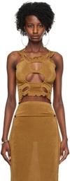 TYRELL SSENSE Exclusive Brown Tank Top