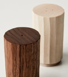 Zanat Grana walnut salt and pepper shakers by Naoto Fukasawa