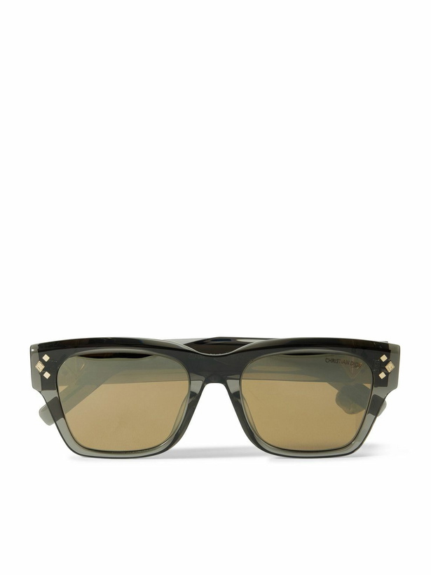 Photo: Dior Eyewear - CD Diamond S2I D-Frame Acetate and Silver-Tone Sunglasses