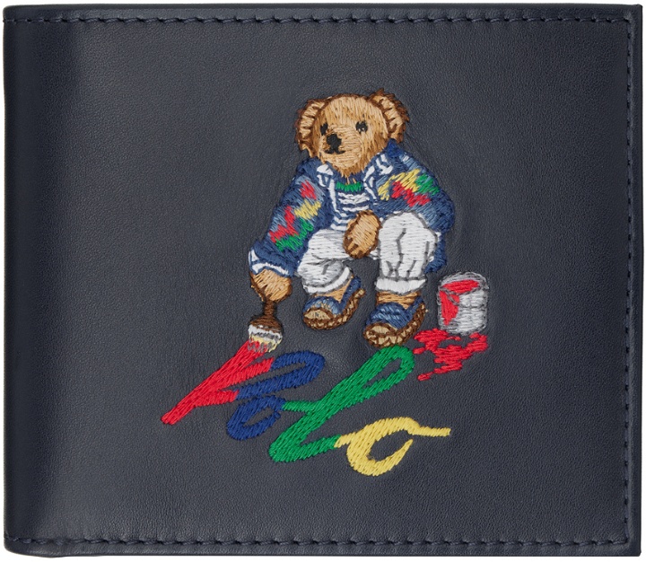 Photo: Polo Ralph Lauren Navy Polo Bear Leather Wallet