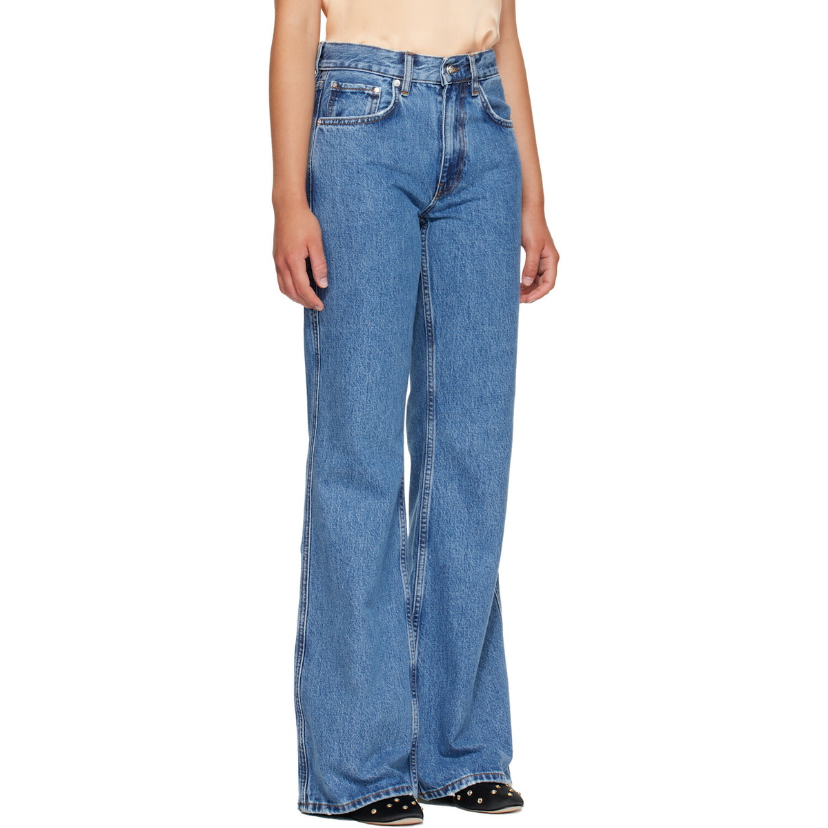 ANINE BING Blue Wyatt Jeans