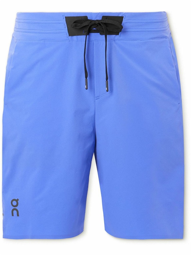 Photo: ON - Hybrid Straight-Leg Shell Drawstring Shorts - Blue