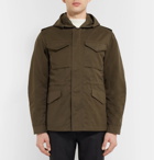 Mr P. - Weather-Resistant Hooded Field Jacket - Men - Army green