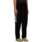 Doublet Black Lined Chaos Embroidery Lounge Pants