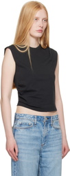 rag & bone Black Mica Sleeveless Top