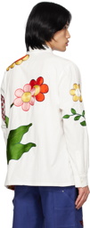 Sky High Farm Workwear White Flower Shirt