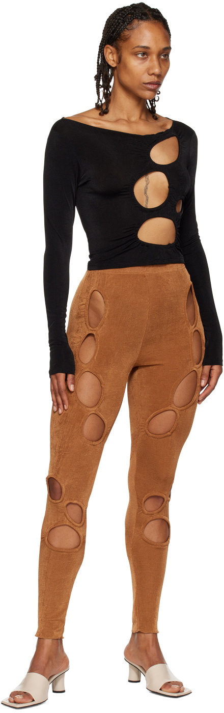 TYRELL SSENSE Exclusive Brown Leggings