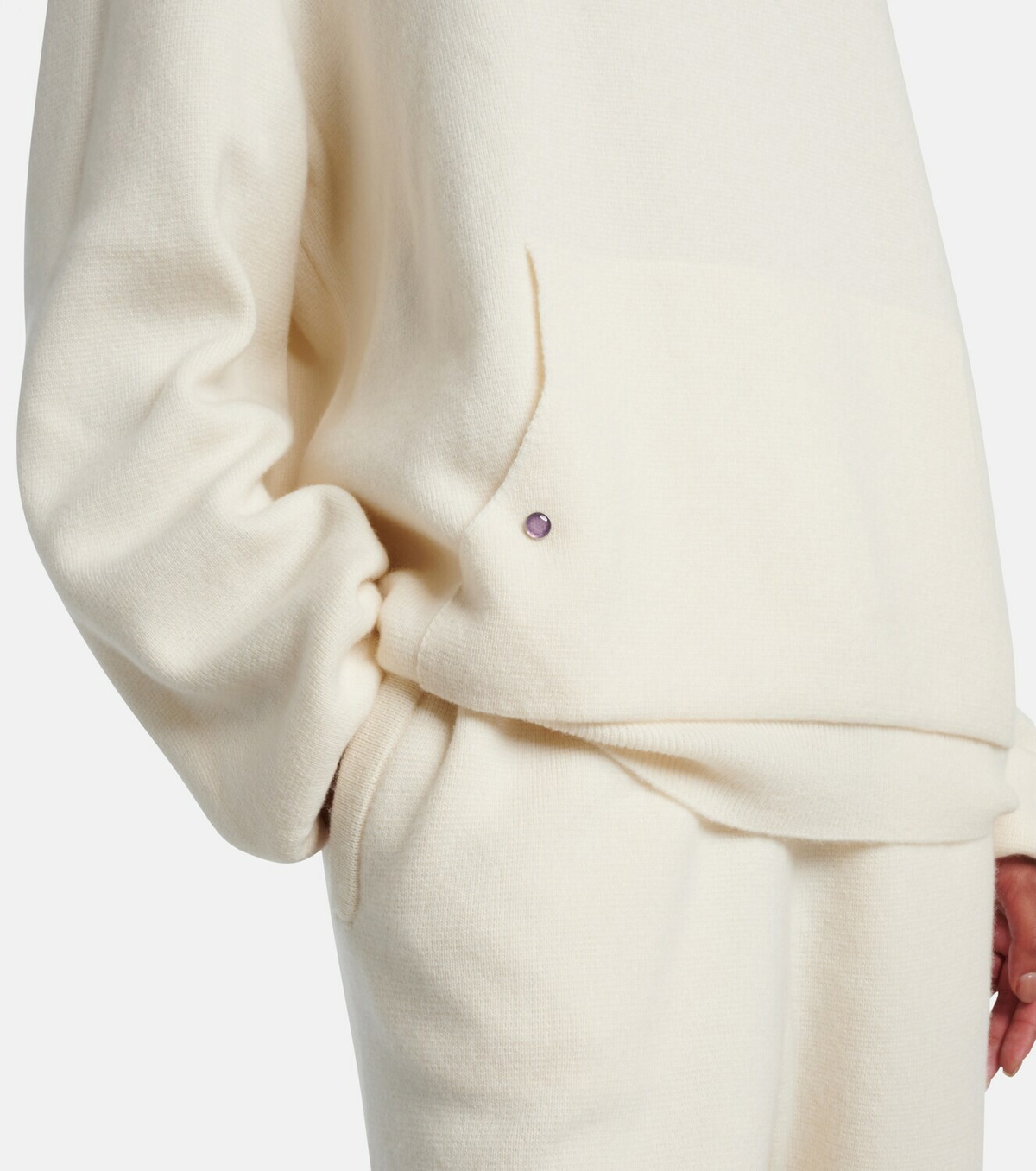 God's True Cashmere Embellished cashmere hoodie
