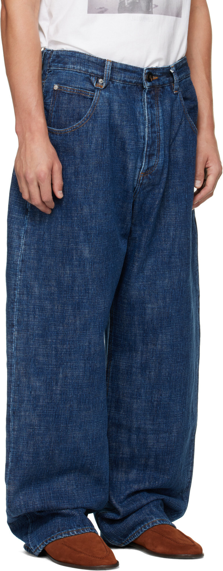 JACQUEMUS Blue 'The de-Nîmes Tempo' Jeans