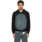 MM6 Maison Margiela Black Spray Print Hoodie