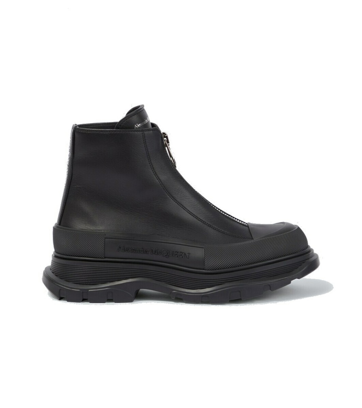 Photo: Alexander McQueen Tread Slick leather ankle boots