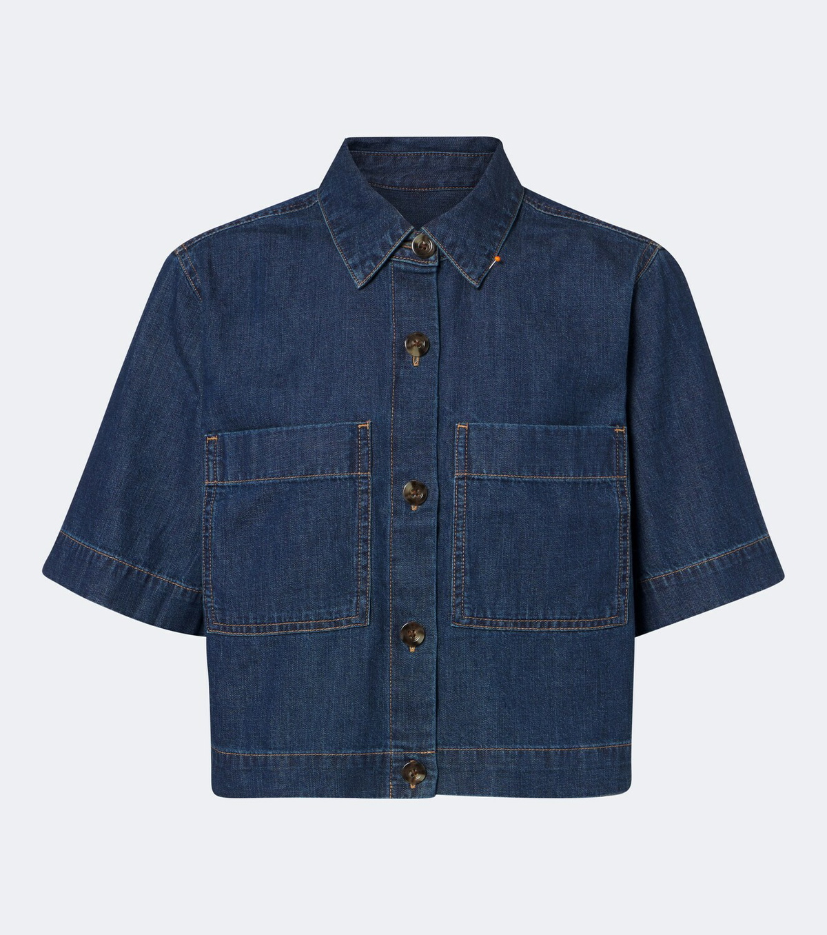 Veronica Beard Spruce cotton denim shirt