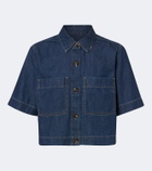 Veronica Beard Spruce cotton denim shirt