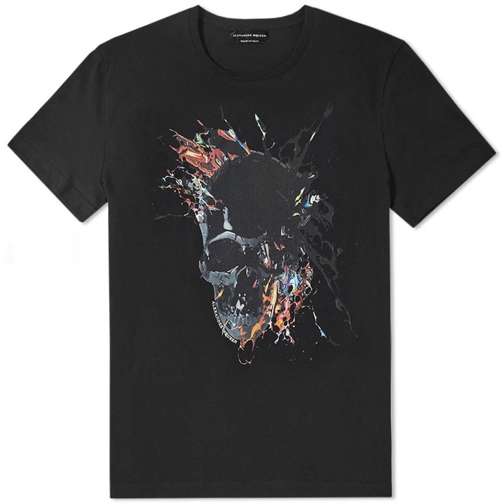 Photo: Alexander McQueen Paint Skull Printed Tee