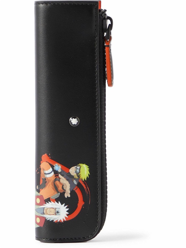 Photo: Montblanc - Naruto Printed Full-Grain Leather Pen Pouch