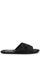 The Row Frances Floral-jacquard Silk Slippers Black