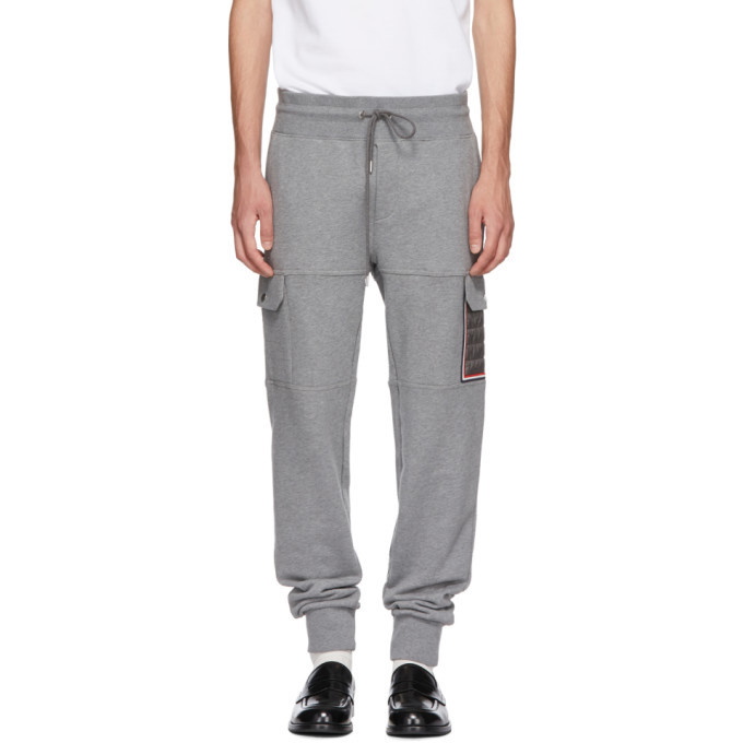 Photo: Moncler Grey Tapered Cargo Sweatpants