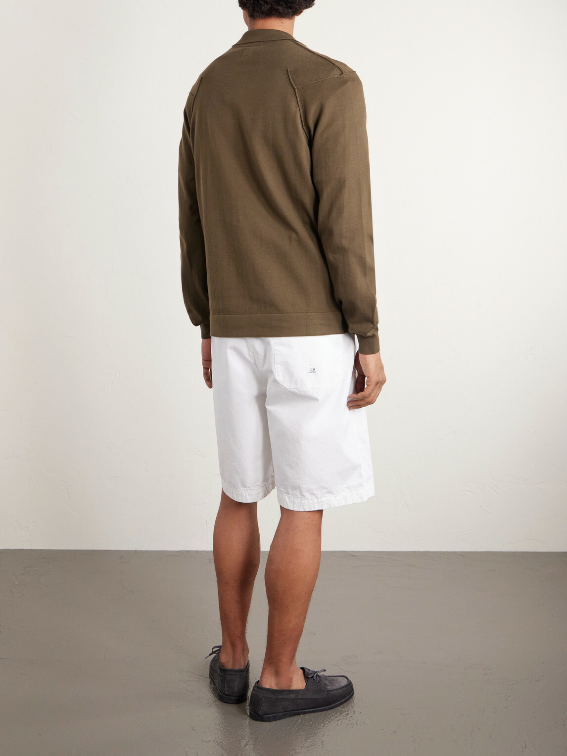 C.P. Company - Logo-Appliquéd Sea Island Cotton Polo Sweater - Green