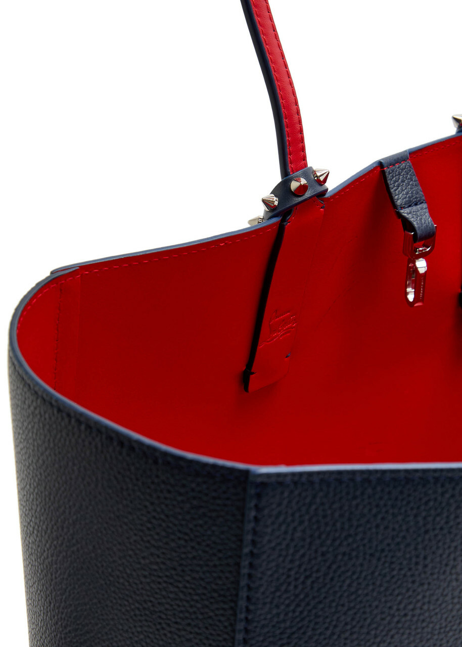 Christian Louboutin Cabata Small Leather Tote - Navy - One Size