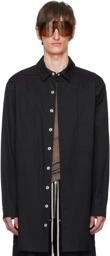 Rick Owens Black Jumbo Fogpocket Shirt