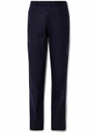 Sid Mashburn - Slim-Fit Straight-Leg Virgin Wool-Flannel Trousers - Blue