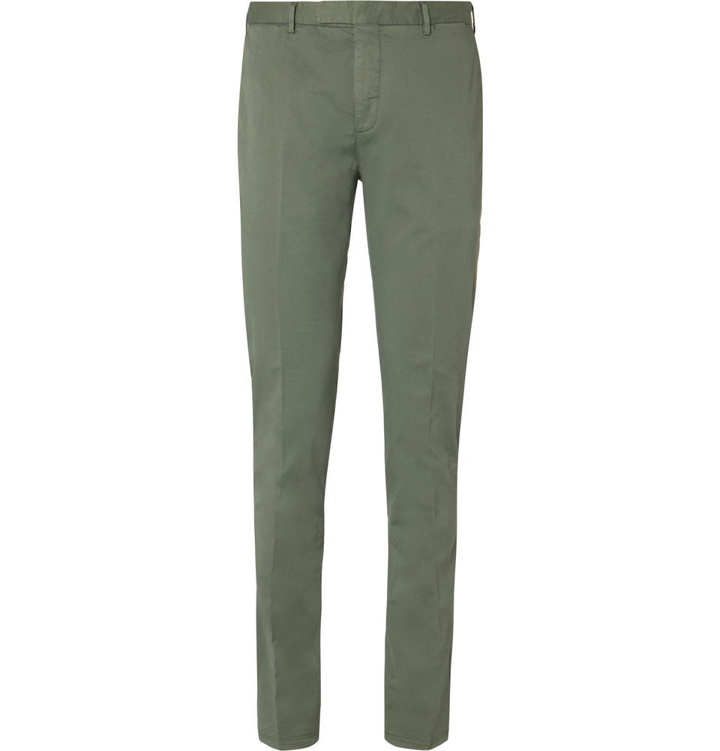 Photo: Boglioli - Green Stretch-Cotton Twill Suit Trousers - Green